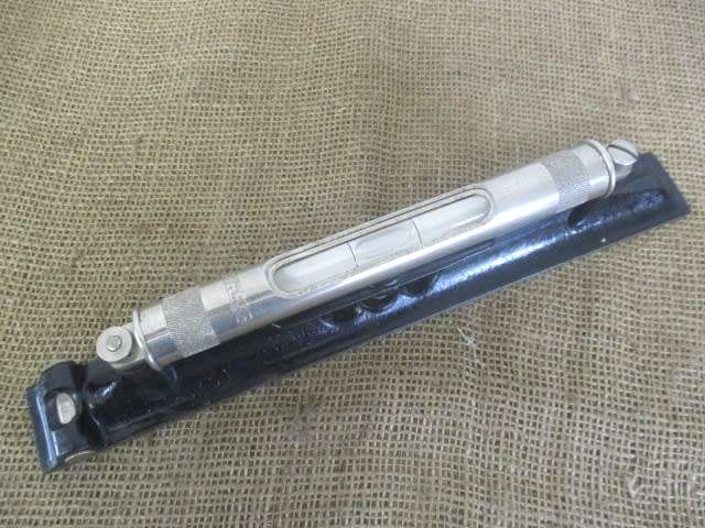 Very Rare Vintage J.Rabone & Sons 12` Machinist`s Cast Iron Spirit Level         Made In England