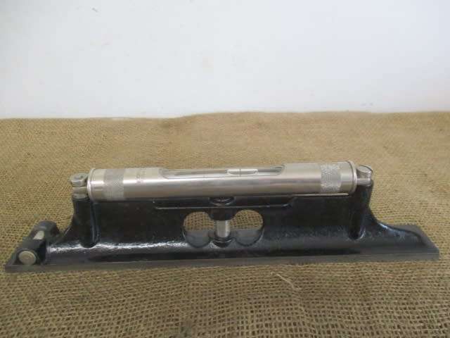Very Rare Vintage J.Rabone & Sons 12` Machinist`s Cast Iron Spirit Level         Made In England