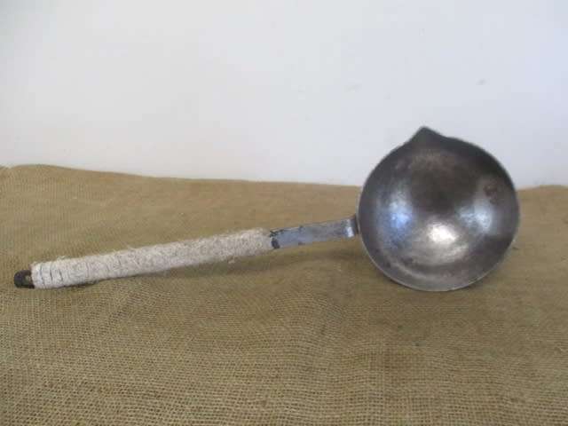 Genuine Vintage Heavy Duty Blacksmith`s Ladle