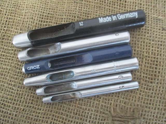 For Adam`s Bid Only -  A Collection Of Good Quality Old School Mixed Brand Leather Hollow Punches