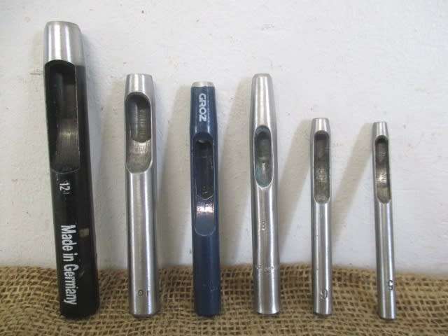 For Adam`s Bid Only -  A Collection Of Good Quality Old School Mixed Brand Leather Hollow Punches