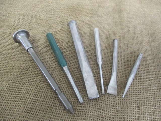 Great Collection Of Mostly Vintage Cold Chisels, Centre Punches & Pin Punches