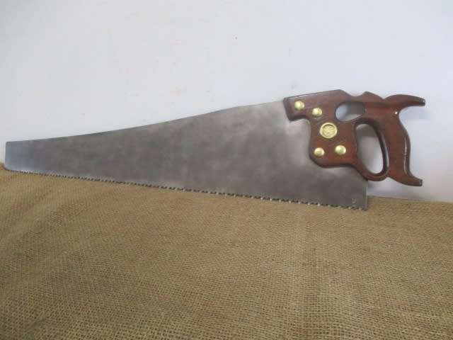 For Jan Arnoldi Bid -Very Rare.......This Beautiful Vintage 26 inch Disston Phila Thumb Hole Handsaw