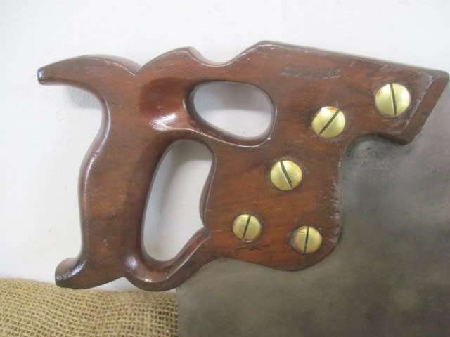 For Jan Arnoldi Bid -Very Rare.......This Beautiful Vintage 26 inch Disston Phila Thumb Hole Handsaw