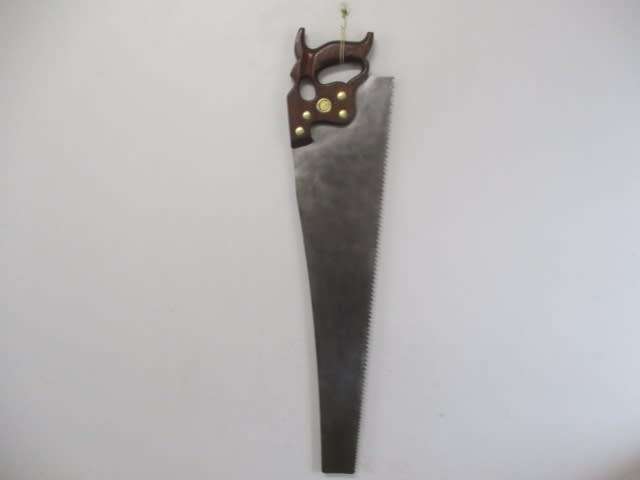 For Jan Arnoldi Bid -Very Rare.......This Beautiful Vintage 26 inch Disston Phila Thumb Hole Handsaw