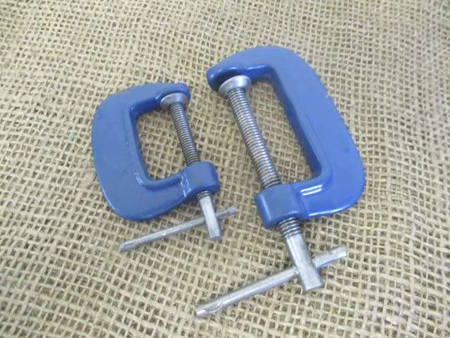 Nice Collection Of Handy G-Clamps : -  Sizes Include : 1x 4`, 1x 3`, 1x 2`, 2x Smalls & Record 129
