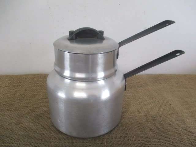 Nice Large Vintage Hart Aluminum Double Boiler