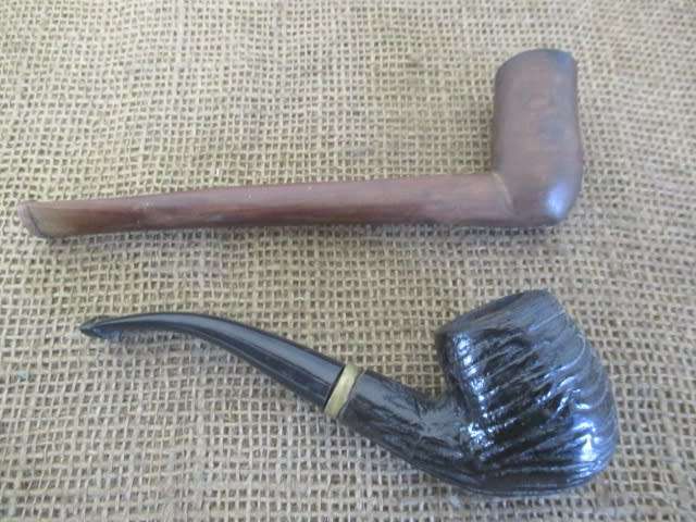 Two Interesting Vintage Smoking Pipes
