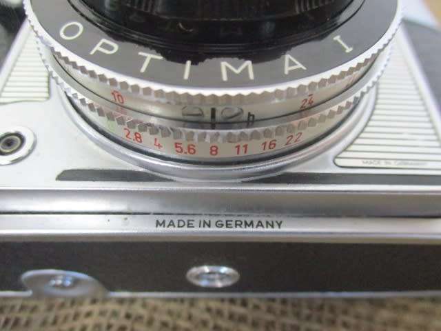 Vintage Agfa Optima 1 Film Camera With Film And In Original Leather Pouch With Shoulder Strap