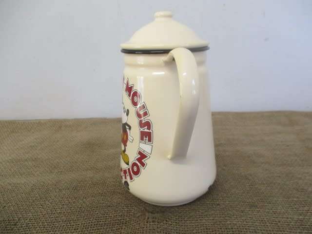 Rare Vintage `Mickey Mouse Collection` Disney Enamel Coffee Pot