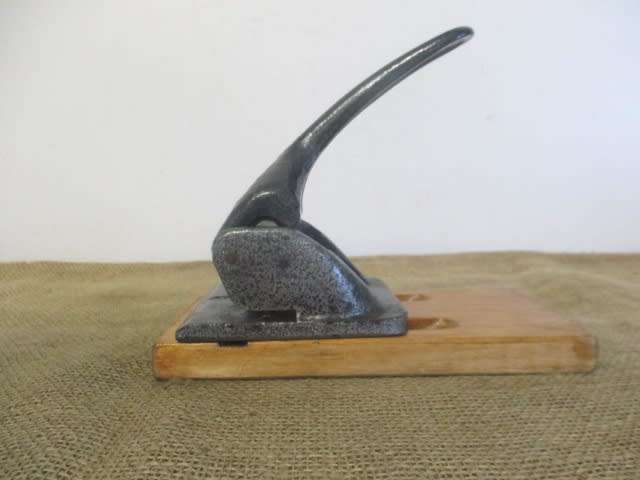 Vintage Heavy Duty Two Hole Cast Iron Paper Punch