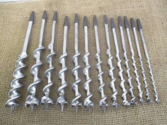 Rare Vintage Morrison Ltd Pigeon Brand Woodworking Drill Bit Set In Sleeve
