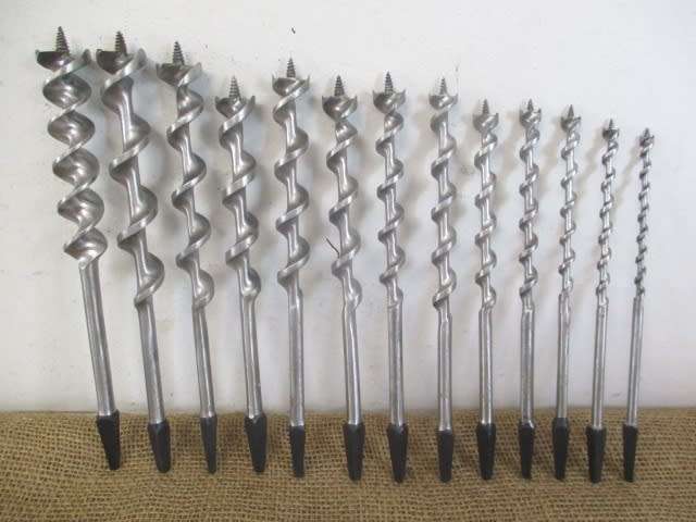 Rare Vintage Morrison Ltd Pigeon Brand Woodworking Drill Bit Set In Sleeve
