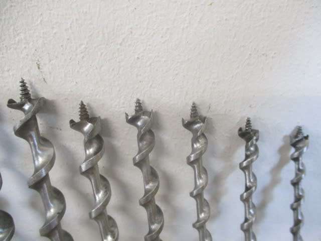 Rare Vintage Morrison Ltd Pigeon Brand Woodworking Drill Bit Set In Sleeve