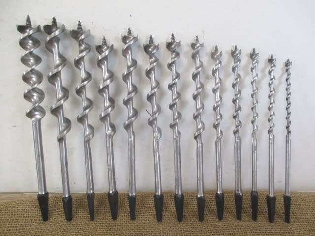 Rare Vintage Morrison Ltd Pigeon Brand Woodworking Drill Bit Set In Sleeve