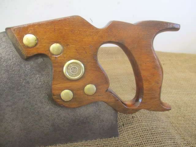 Beautiful Vintage 26 inch Disston Crosscut Handsaw          USA.            1940`s