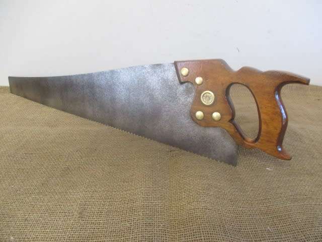 Beautiful Vintage 26 inch Disston Crosscut Handsaw          USA.            1940`s