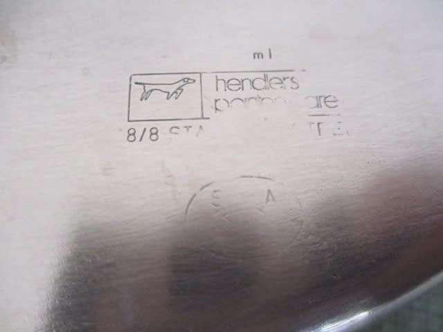 Magnificant Vintage Hendlers Pointerware 18/8 Stainless Steel Triangular Pot Set