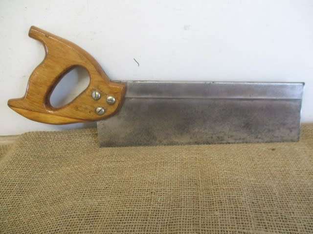 Vintage Stanley Handyman H114 Mitrebox With Free Of Charge Mitre Back Saw