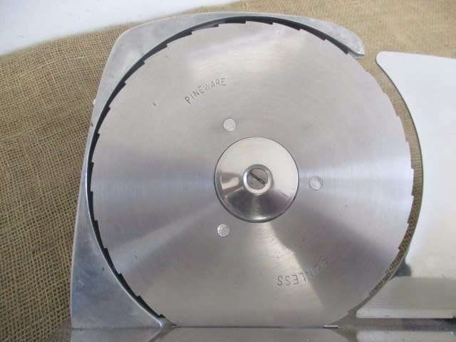 For Michelle`s Bid Only - Good Vintage Pineware Stainless Bread Slicer