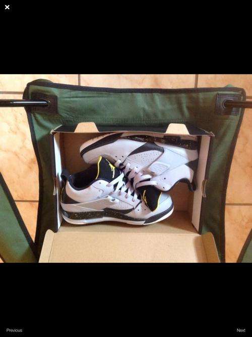 Nike air Jordan flight 45 wolfGrey vibrant yellow