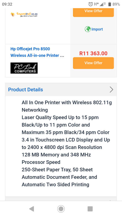 HP officejet pro 8500 wireless all-in-one printer