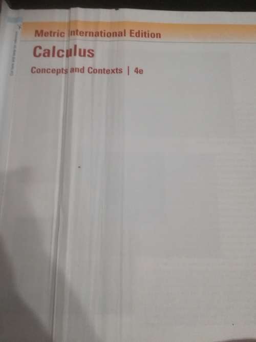 Calculus - Concepts and Contexts By James Stewart