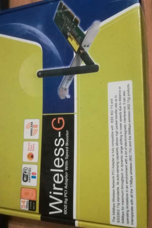 Wireless-G 802.11g PCI Adapter