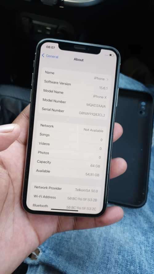 Apple iPhone X 64GB Silver