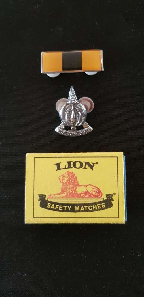 SADF Finance Corps Beret Balkie and Collar Badge