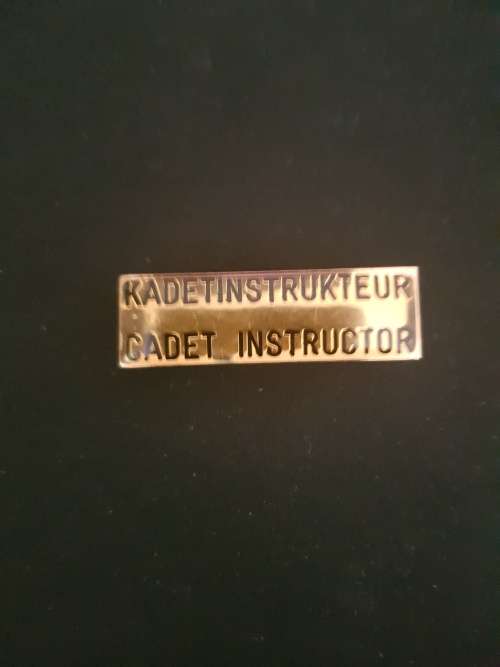 SADF Cadet Instructor/Kadetinstrukteur