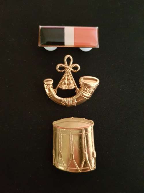 SADF Bandsman Guilding Gold Set - Balkie,Drummer and Bulgers Badge