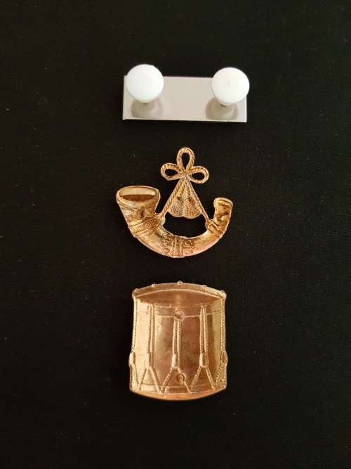 SADF Bandsman Guilding Gold Set - Balkie,Drummer and Bulgers Badge