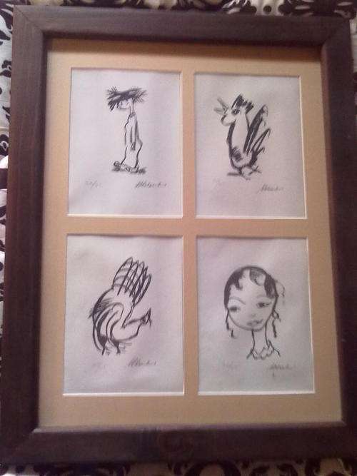 Claerhout silkscreen prints in a set Numbered and signed Framed and ready to hang THIS WEEKEND ONLY