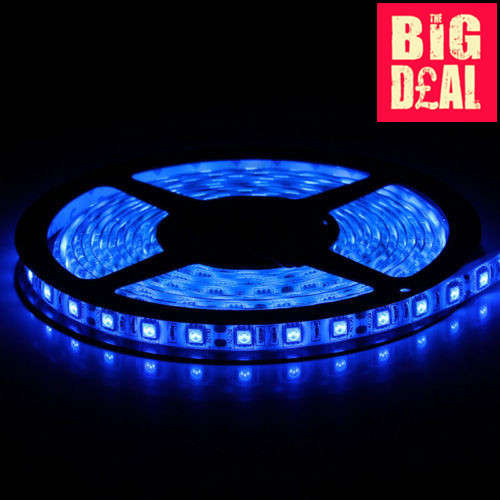 TBD 12V 5m Flexible 5050 1-chip SMD LED Strip Light - Blue