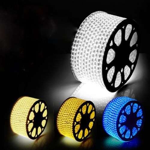 TBD 220V 100m Flexible 3014 SMD LED Strip Light - Green