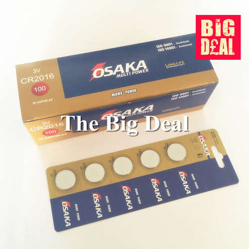 OSAKA 3V Button Lithium Battery - CR2016 - BOX - 100pcs