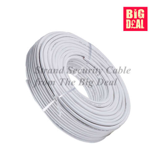 4 Core Stranded Security Alarm Comms Cable - 100m - White
