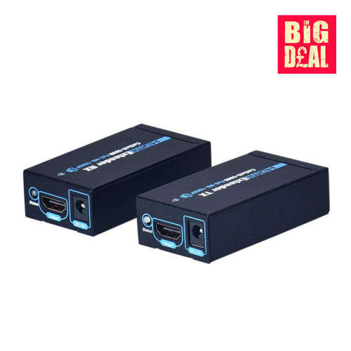HDMI 60m Extender over Single Cat-5e/6-568B Full HD 1080P 3D