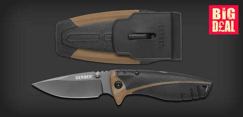 GERBER Myth Folding Sheath Knife , DROP POINT