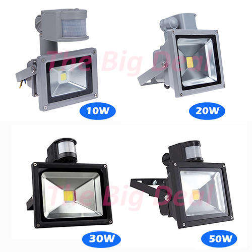 TBD 50W LED Floodlight with Motion Sensor - Full Power - 2 Years Warranty
