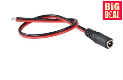 30cm 5.5x2.1mm DC Power Female Connector Cable