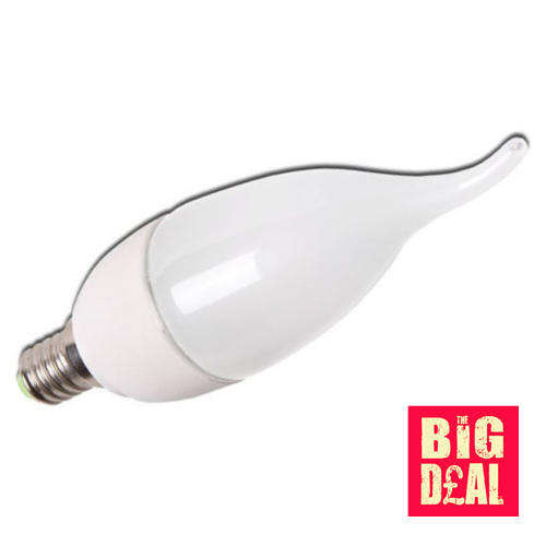 220V 3W E14 Cool White LED Flame Bulb