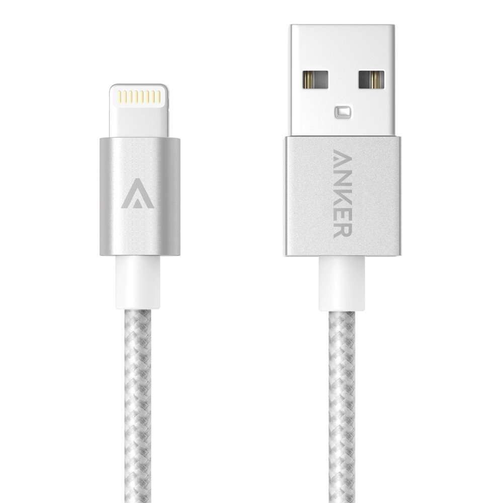 [Apple MFi Certified] Anker 3ft / 0.9m Nylon Braided Tangle-Free Lightning to USB Cable