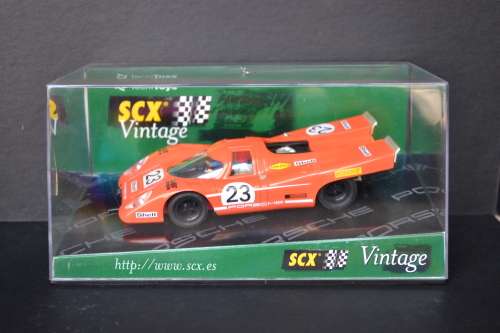 SCX VINTAGE 60170 PORSCHE 917 ORANGE #23 SLOT CAR
