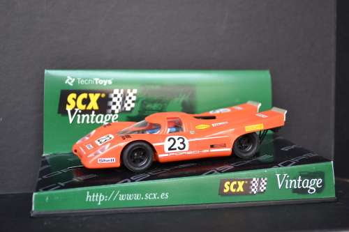 SCX VINTAGE 60170 PORSCHE 917 ORANGE #23 SLOT CAR