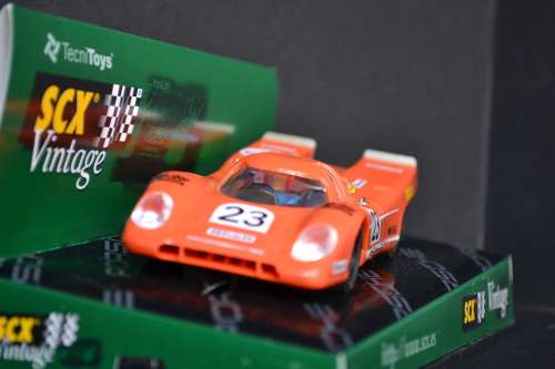 SCX VINTAGE 60170 PORSCHE 917 ORANGE #23 SLOT CAR