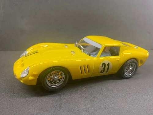 PINK-KAR CV-010 - Yellow - FERRARI 250 GTO - SPA 1965 - SLOT CAR - Mint Boxed