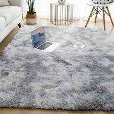 Fluffy Carpet 2m x 1.5m Light Grey 2 Tone