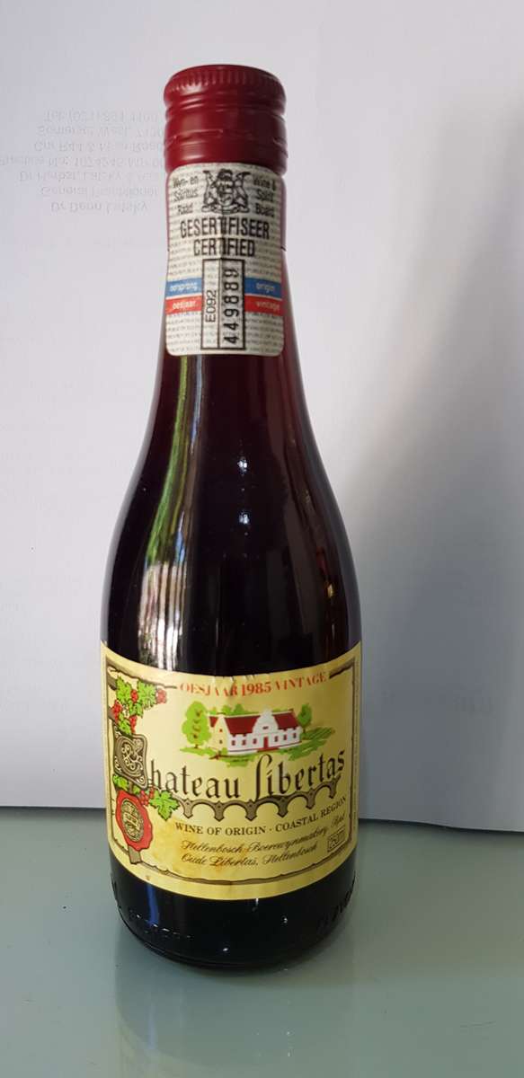 RARE & COLLECTABLE 1985 CHATEAU LIBERTAS RED WINE 250ml BOTTLE STILL SEALED